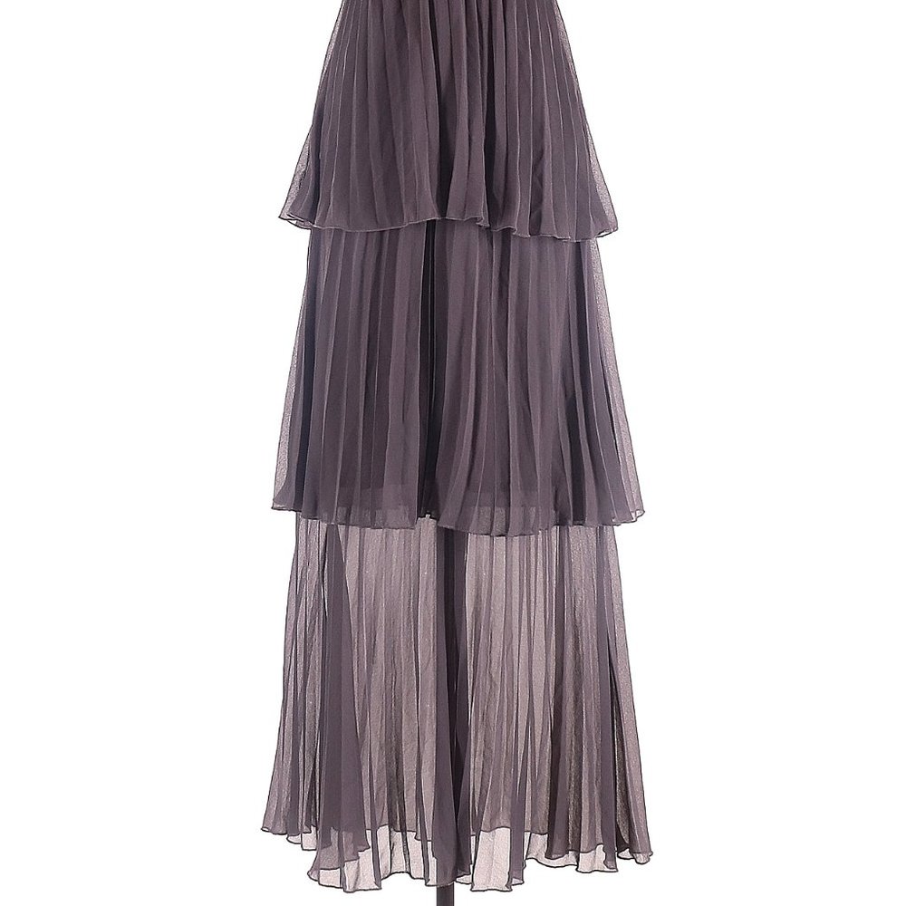 💥SPECTACULAR💥 Nordstrom Asos Soft Pleated Tiered Maxi Dress in Gray Lilac - Picture 7 of 10